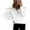White, variant on Tops for Women 2023 Fashion Solid Turndown Collar Long Sleeve Pullover Shirt Tops Sweatshirts(Available In Plus Size) Up to 65% off