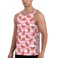 thumbnail image 2 of Fotbe Cute Watermelon Pattern Men's Quick Dry Workout Tank Top Gym Muscle Tee Fitness Bodybuilding Sleeveless T Shirt Breathable Workout Shirt-Large, 2 of 9