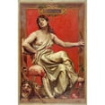 thumbnail image 2 of Joseph Blanc 17x24 Gold Ornate Framed and Double Matted Museum Art Print Titled - Portrait of Julia Bartet (1854-1941), in Allegory of the Comedy. (1885), 2 of 4
