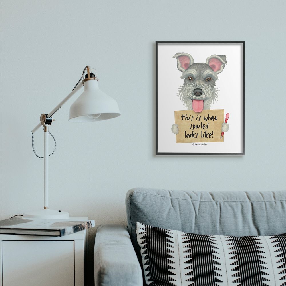 Stupell Industries Scotty Dog 'What Spoiled Looks Like' Pet Phrase Designed by Danny Gordan
