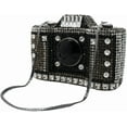 thumbnail image 4 of StyleSack Camera Rhinestone Clutch for Women, Retro Evening Bag with Detachable Strap & Gemstone Lens, 4 of 4