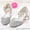 Silver, variant on DuoJiaJ Girls Low Heeled Dress Shoes Rhinestone Bows Low Heel Princess Flower Wedding Party For Toddler Little Kid Girls Closed Toe Heeled Sandals Size 10.5