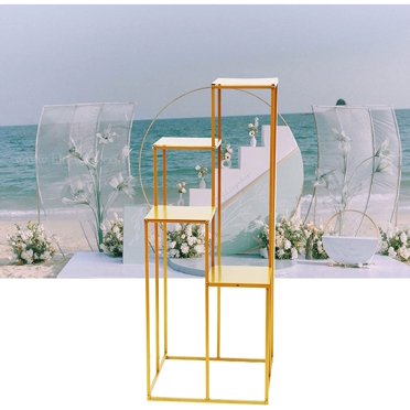 Gold Metal Floor Stand Pedestal Centrepiece Wedding Party Decor ...