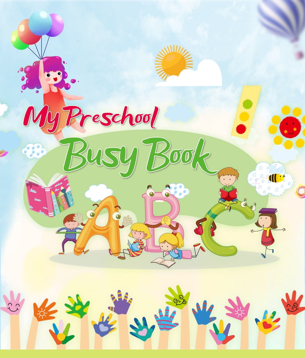 Preschool Busy Book for Toddler, Kindergarten Workbook Education Toy Reusable Waterproof Quiet Book Activity Board Learning Gift for Kids Boys Girls, Christmas, Birthdays, Children's Day