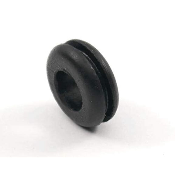 Rubber Grommet Fits 1/2" Hole in 1/16" Thick Panel - 5/16" Center Hole - SBR Rubber Grommet - Protects Wires and Tubing - Dampens Vibration (6)