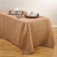 thumbnail image 1 of SARO JU209.N90120B 90 x 120 in. Mari Sati Rectangular Fringed Jute Tablecloth - Natural, 1 of 4