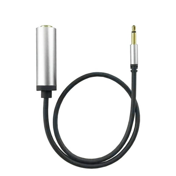 3.5mm Mono Male to 6.35mm Female Sound Cable 1/4 to 1/8 Adapter Cable for Headphones, Amplifiers,Instrument Device