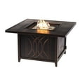thumbnail image 5 of Black Aluminum Fire Table Set with Four Club Chairs, 5 of 11
