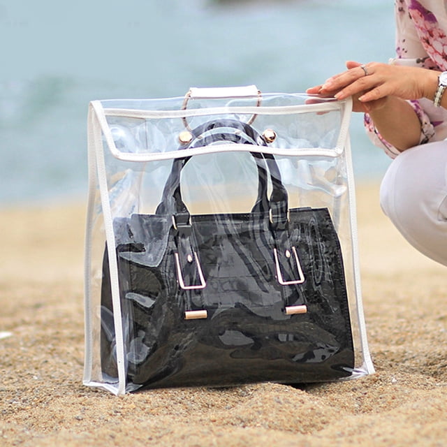 Bolsa Contenedor Transparente Bolso Organizador A Prueba De Humedad Portátil Impermeable Armario