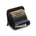 thumbnail image 2 of Womens Sheepskin Genuine Leather Multi Card Organizer Wallet with Zip 10 Patterns 1 Pcs, 2 of 13