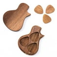 thumbnail image 1 of Amdohai Delicate Wooden Guitar Pick Box Novel Guitar-shape Plectrum Storage, 1 of 8