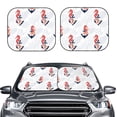 thumbnail image 2 of Windshield Sun Shade, Sea Horse And Corals1 Foldable Car Sun Shade Windshield for Front, 2 Pieces, 2 of 7