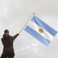 thumbnail image 5 of Livetty Double Sided 3 layers Flags 4.85x8 Ft Argentina Flags Banner for Yard Decoration Garden Display For World Soccer Play, 5 of 8