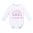 thumbnail image 2 of FYMNSI Boho Rainbow 1st Birthday Outfit for Baby Girl One Year Old Party Cake Smash Photo Shooting Cotton Long Sleeve Romper Princess Tutu Tulle Skirt Flower Headband 3pcs Set, 2 of 7