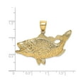 thumbnail image 3 of 10k Yellow Gold Bass Pendant for Men and Women, Detailed Fish Necklace Symbolizing Strength and Patience, Angler Jewelry for Nature Lovers, Outdoor Fishing and Hunting Accessory, 3 of 6