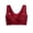 Red, variant on IROINNID Women's Bras Full Coverage Solid Ladies Charming Comfortable Breathable No Steel Ring Sexy Lace Front Buckle Underwear