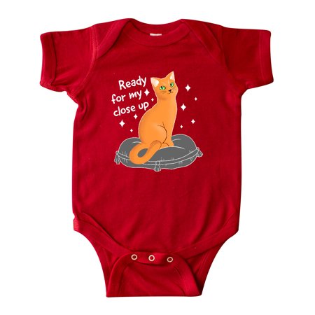 

Inktastic Pretty Cat Ready For a Close Up Gift Baby Boy or Baby Girl Bodysuit