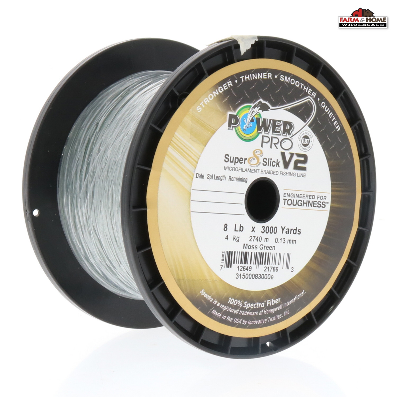 Power Pro Braided Fishing Line 8lb 3000yds Green New