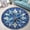 Name Snowflake, variant on Round Rug, Thanksgiving Vignette 7 Soft Washable Carpet, Non-Slip Floor Mat for Living Room Bedroom Home Decor 24 Inch