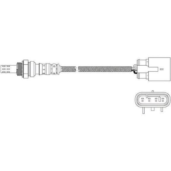 Downstream Oxygen Sensor - Compatible with 2014 - 2020 Fiat 500L 1.4L 4-Cylinder EAM VIN H FI Turbocharged GAS 2015 2016 2017 2018 2019
