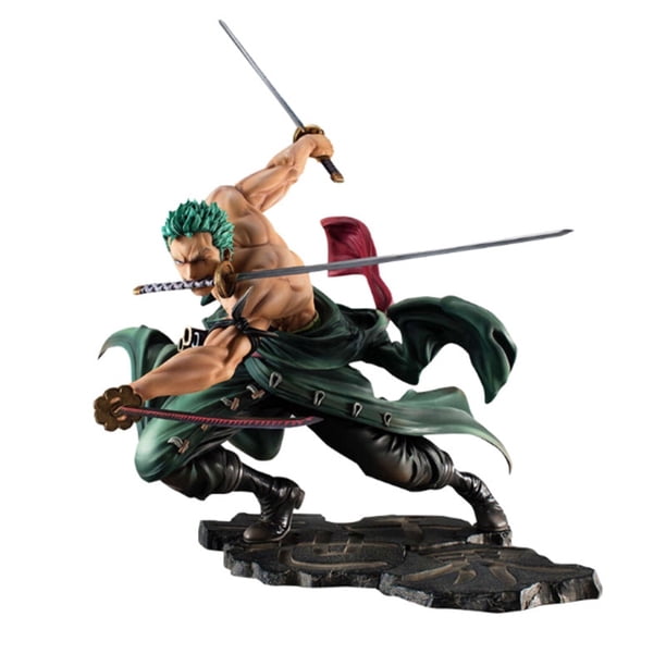 One Piece 21cm Anime Figure Gk Roronoa Solo Three Blades Sa - Manga Anime Action Figure Collectible Model Children's Toy zhangyuxiang LED