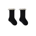 thumbnail image 2 of Spazoro Toddler Girls Boys Socks, Cotton Cute Print Warm Comfortable Mid Tube Socks for Child Kids Girls Black Size 2 T, 2 of 3