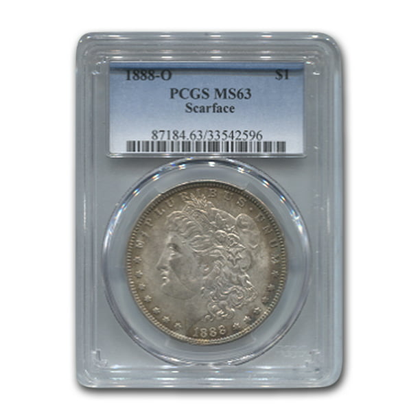 U.S. Mint - 1888-O Morgan Dollar MS-63 PCGS (Scarface) - Walmart.com