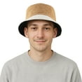 thumbnail image 6 of TOPTIE Reversible Block Corduroy Bucket Hat 2-in-1 Unisex Sun Hat for Outdoor-KHAKIBEIGE, 6 of 8