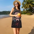 thumbnail image 3 of Lsque The Binding of Isaac Pattern Summer Dresses for Women – Sleeveless T-Shirt Swing Sundress, Perfect for the Beach and Casual Days, 3 of 6