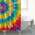 thumbnail image 4 of Rainbow Tie Dye Mandala Pattern Shower Curtain 72"x72" ,Bathroom Decorative Shower Curtains Set with 12 Hooks,Modern Waterproof Washable Shower Curtain, 4 of 6