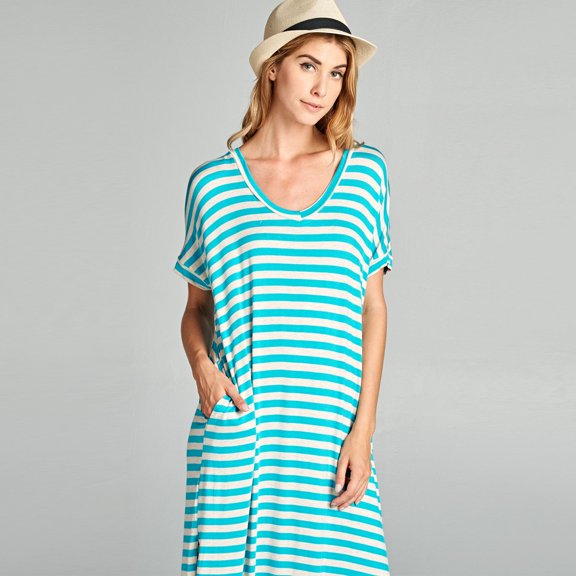Classic Striped Maxi Dress