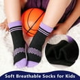 thumbnail image 4 of 12 Pairs Boys Crew Socks Novelty Plaid Kids Elastic Mid Cut Toddler Socks for Boy Girls(2-14T), 4 of 7