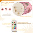 thumbnail image 5 of Yayeee Flameless Candles with Remote Flickering Battery Operated Multi Color Changing, Pink Gingerbread House, 5 of 7