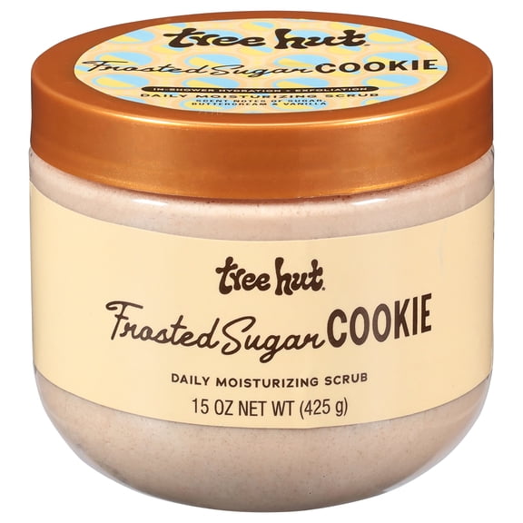 Tree Hut Frosted Sugar Cookie Daily Moisturizing Scrub – Whipped Body Exfoliator – 15 oz