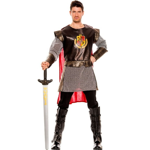Music Legs Mens Undefeated Roman Warrior Costume, Mens Gladiator Costume