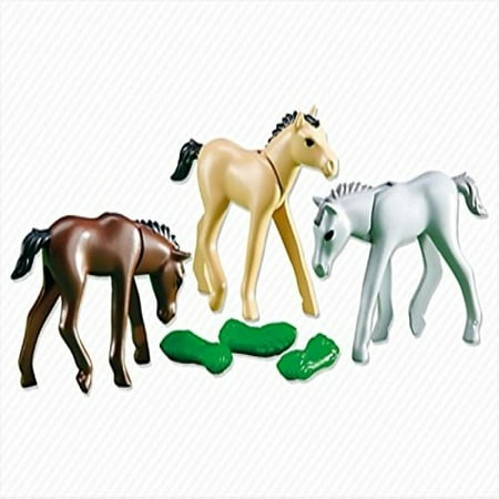 Playmobil 3 FOALS WITH FEED #6263