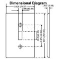 thumbnail image 2 of WALL PLATE RECTANGLE WHT (Pack of 1), 2 of 2