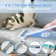 thumbnail image 3 of Pet Hair Removal Tool, Multifunctional Reusable Pet Hair Remover Brush for Lint, Cat & Dog Hair Remover for Couch Furniture Car Bed Window Clothes, Washable 4 in 1 Brush with Long Handle & 2 Scrapers, 3 of 8