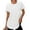 White, variant on Womens Workout Tops Short Sleeve Athletic Yoga Shirts Trendy Spring Summer Running Quick Dry Gym Outdoor Outfits S-2XL