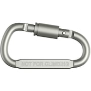 Carabiners Keychains Aluminum D-Ring Locking Locking Carabiners Large Carabiners Clip Set for Outdoor Camping Screw Gate Lock Hooks Spring Link Improved Design Pack - Not for Climbing (6 Pack)