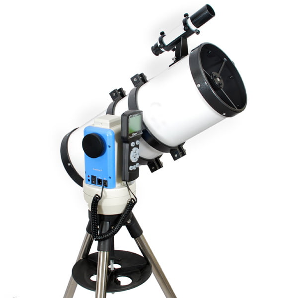 AstroVenture 4.5 Reflector Telescope With Universal Smartphone Camera Adapter White 