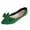 Green, variant on Womens Bow Flats Casual Shoes Summer Style Hollow Design Beach Sandals Round Toe Comfortable Versatile Outdoor Wear Beige