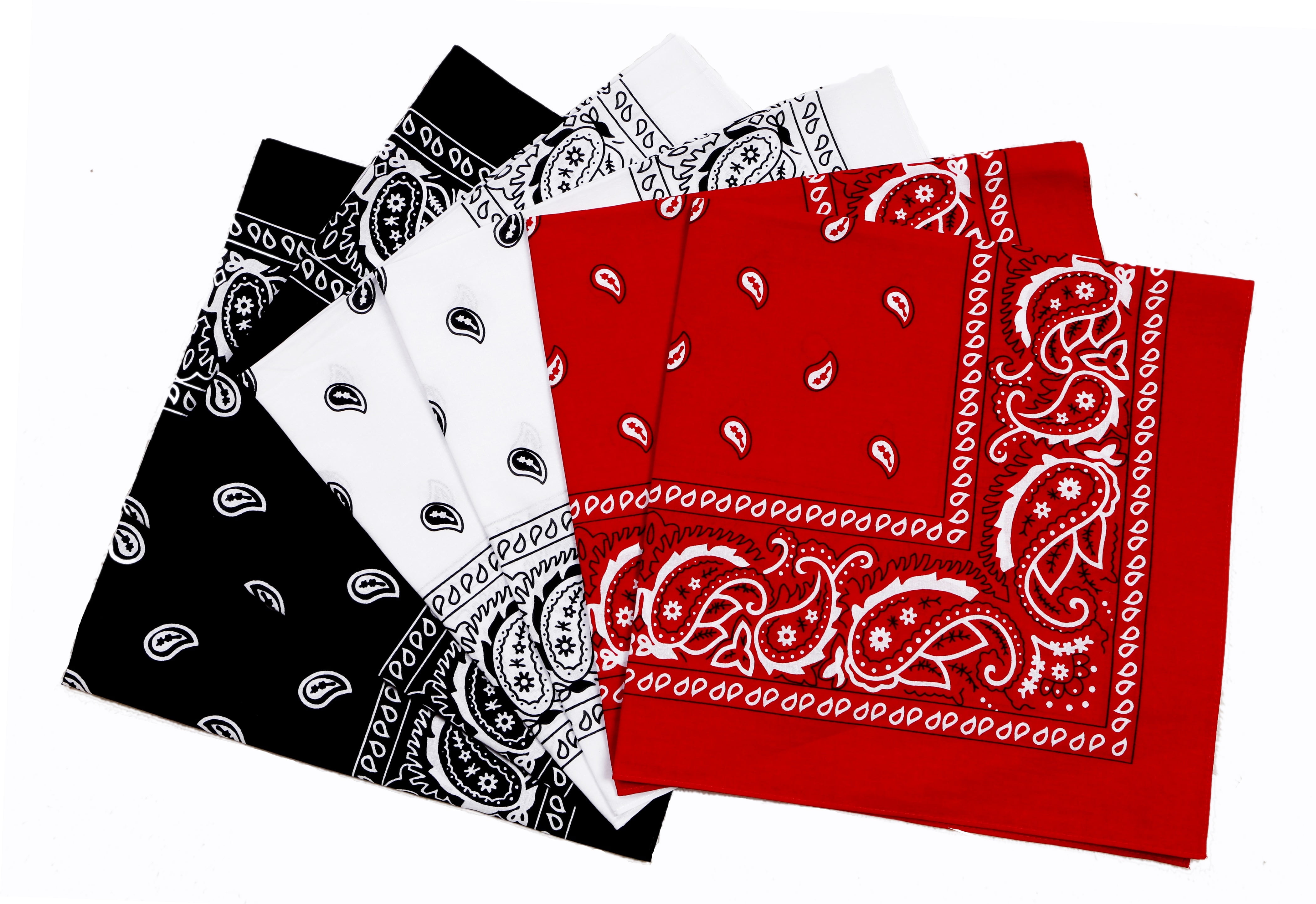 8-Pack Triangle Head Scarves Bandanas - Mixed Colors Pack of 8 Triangle Bandanas - Solid Colors and Polyester  main image 4