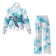 thumbnail image 6 of Uorisanigo Blue Turtle Mock Neck Sweatshirt with Wide Leg Sweatpants Matching Set Lounge Sets for Women Tracksuit 2 Piece Fall Outfits Drawstring Activewear Oversized Jogging Suit, 6 of 8
