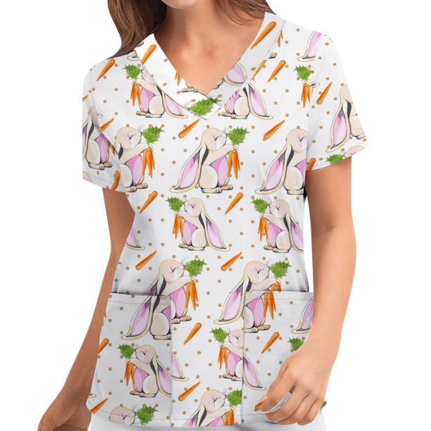 Pntutb Mujeres Plue Tamaño Animal Print Casual Manga corta Cuello en V Carer top Pntutb Pntutb-893
