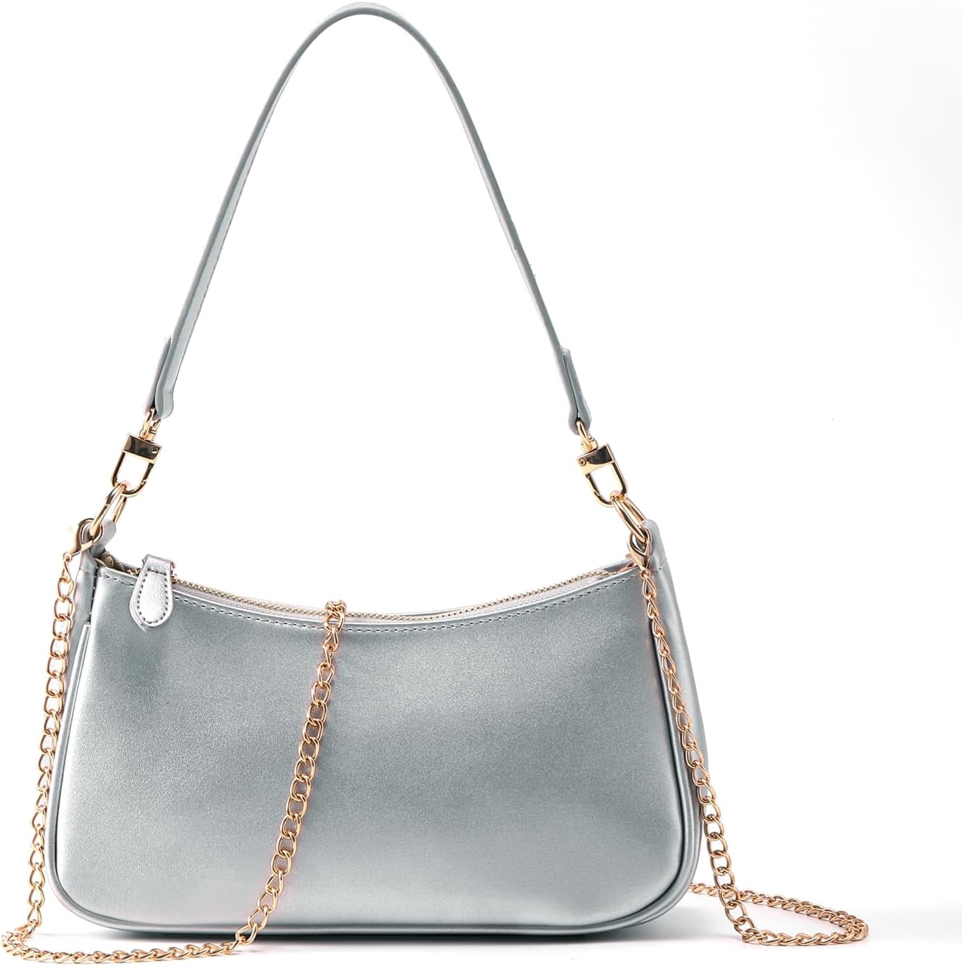 Clutch Tote Handbags with 2 Removable Straps and Zipper Closure Crossbody Bags Shoulder Purse Handbag for Women