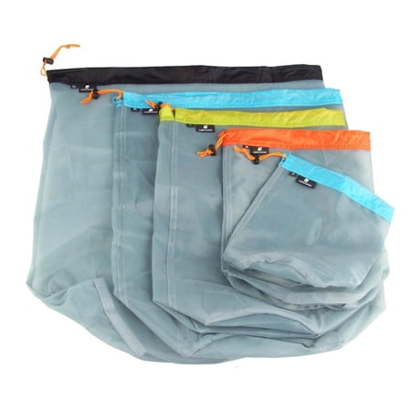 LICEWO Polyester Mesh Drawstring Bag Laundry Bag Mesh Stuff Sacks Golf Balls Bag Polyester Mesh Bag for Storage Travel & Sports