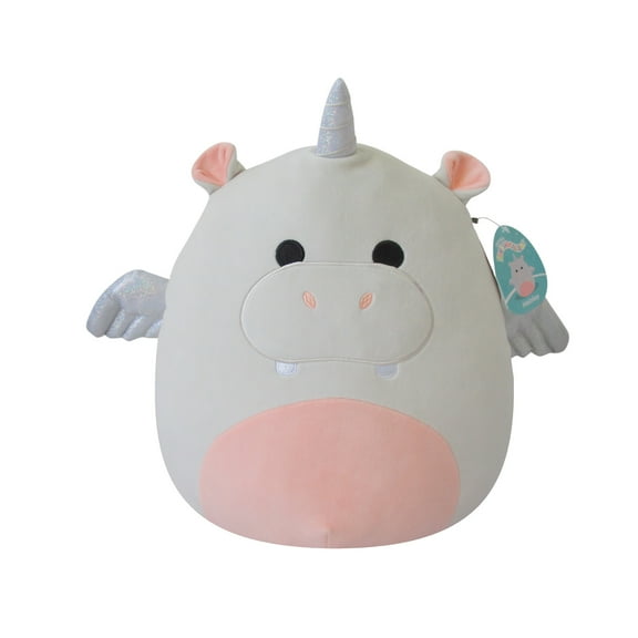 Squishmallows Official Plush 14 inch Haizley the Grey Hippo-Corn - Child's Ultra Soft Stuffed Toy
