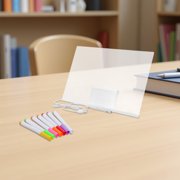 Amosfun Lighted Acrylic Writing Pad for DIY - Assorted Color, Rewritable, Gentle Illumination, Sturdy 1Set