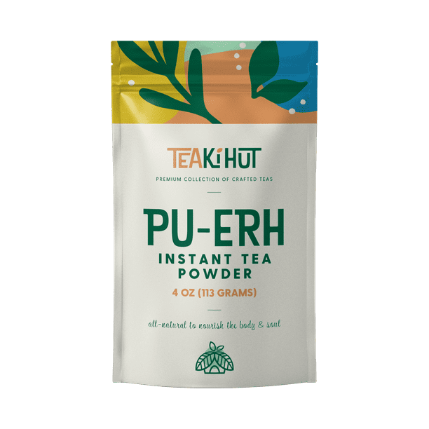 Teaki Hut Instant Pu Erh Tea Powder 4 Oz 80 Servings Walmart Com Walmart Com